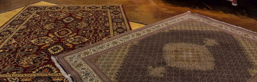 Two rugs on the floor